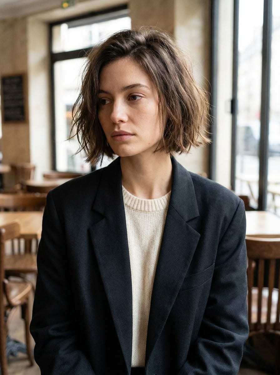 Messy French Bob - French Bob Frisur